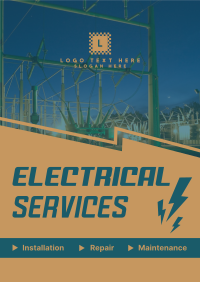 Professional Electrician Poster Image Preview