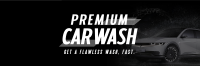 Premium Car Wash Twitter Header Image Preview