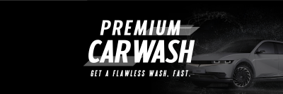Premium Car Wash Twitter header (cover) Image Preview