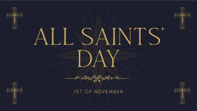 Solemn Saints' Day Facebook event cover Image Preview