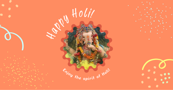 Happy Holi Festival Facebook Ad Design Image Preview