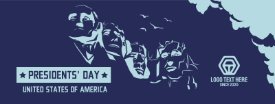 Mt. Rushmore Presidents' Day Facebook cover Image Preview