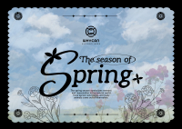Spring Season Postcard Design