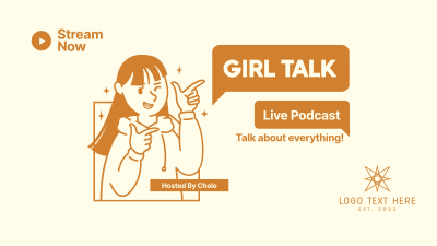 Girl Talk Facebook event cover Image Preview