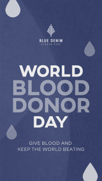 Minimalist Blood Donor Day Instagram Reel Image Preview