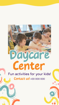 Fun Daycare Center Facebook Story Design