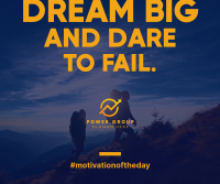 Dream Big Motivation Facebook Post Design