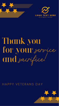 Service and Sacrifice Instagram Story Design