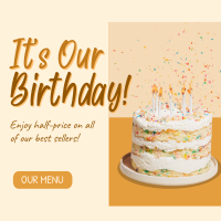 Business Birthday Greeting Instagram Post Design