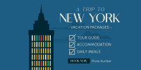 NY Travel Package Twitter Post Design