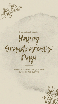 Flower Grandparent's Day Instagram Story Design