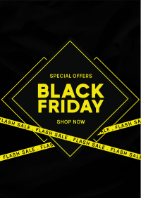 Black Friday Flash Sale Flyer Design
