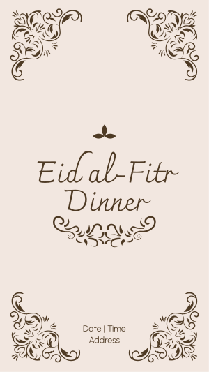 Fancy Eid Dinner  Instagram story Image Preview