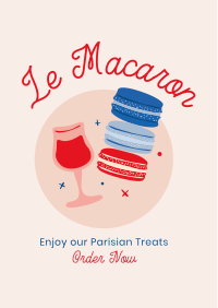 French Macaron Dessert Flyer Image Preview