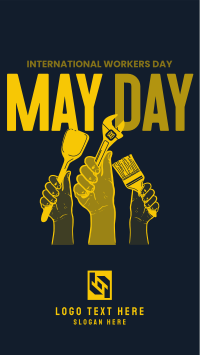 Celebrate Our Heroes on May Day Instagram Reel Design