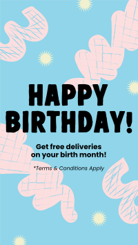 Birthday Delivery Deals YouTube Short Design