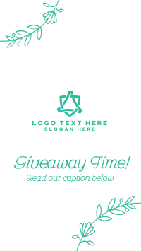 Floral Abstract Giveaway Instagram story Image Preview