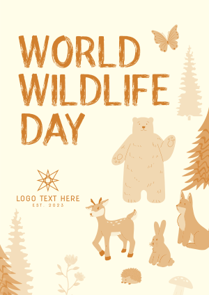 Forest Animals Wildlife Flyer Image Preview
