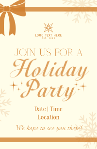 Holiday Elegant Closed Invitation Preview