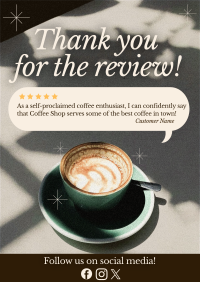 Minimalist Coffee Shop Review Flyer Image Preview