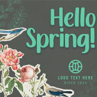 Scrapbook Hello Spring Linkedin Post Image Preview