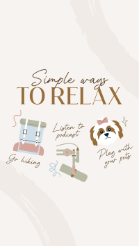 Cute Relaxation Tips Instagram reel Image Preview