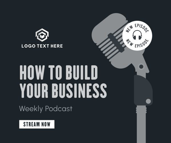 Building Business Podcast Facebook Post Design Image Preview