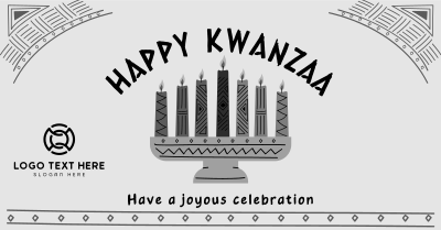 Kwanzaa Candles Facebook ad Image Preview