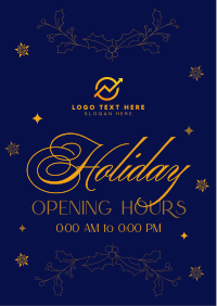 Elegant Holiday Opening Flyer Image Preview