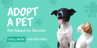 Pet Adoption Service Twitter Post Image Preview