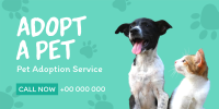 Pet Adoption Service Twitter post Image Preview