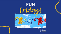Fun Monkey Friday Facebook Event Cover Design