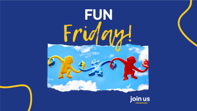 Fun Monkey Friday Facebook event cover Image Preview