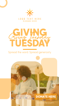 Minimal Giving Tuesday TikTok video Image Preview