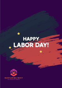 Labor Day Chalk Poster Image Preview