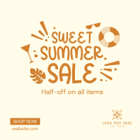 Sweet Summer Sale Instagram Post Design