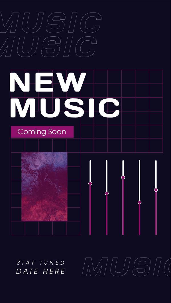 Upcoming Music Tracks Facebook Story Design Image Preview