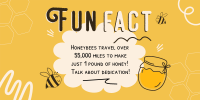 Honey Bees Fact Twitter Post Design