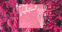 Sweet Floral Valentine  Facebook Ad Design