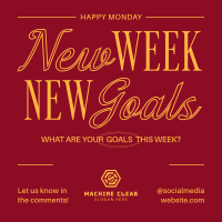 New Goals Monday Instagram post Image Preview