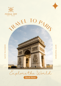 Travel to Paris Poster Image Preview