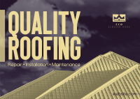 Quality Roofs Postcard Design