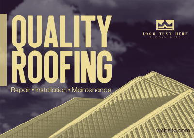 Quality Roofs Postcard Image Preview