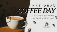 Rustic Coffee Greeting Facebook Event Cover Image Preview