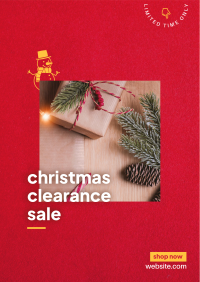 Christmas Clearance Flyer Design