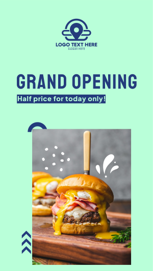 Restaurant Opening Announcement Facebook story Image Preview