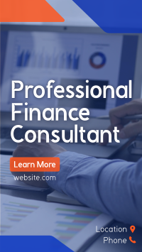 Professional Finance Consultant Facebook story Image Preview