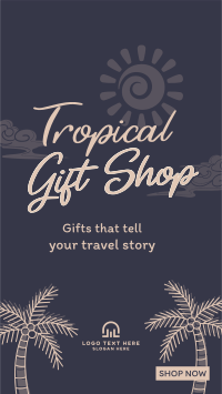 Beach Travel Souvenirs TikTok Video Design