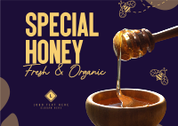 Special Sweet Honey Postcard Design
