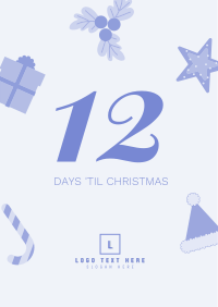 Cute Christmas Countdown Flyer Design